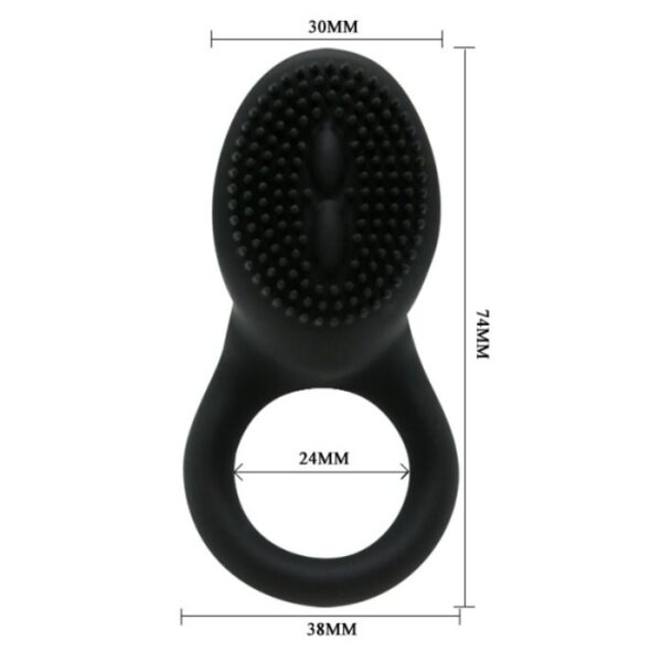 PRETTY LOVE - ANNEAU VIBRATEUR COBRA NOIR - – Image 6