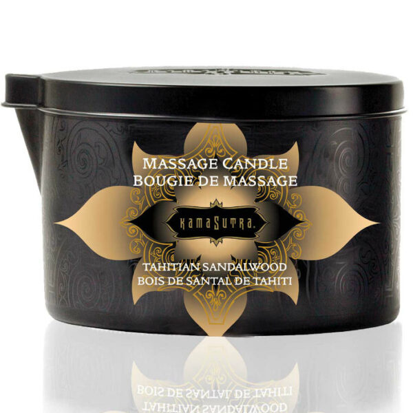 KAMASUTRA - BOUGIE DE MASSAGE VANILLE ET BOIS DE SANTAL 170 GR -