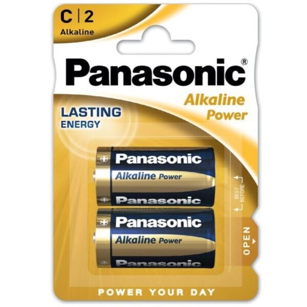 PANASONIC - BATTERIE BRONZE C LR14 2 UNITÉS -