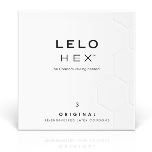LELO - BOÎTE DE PRÉSERVATIFS HEX 3 UNITÉS -