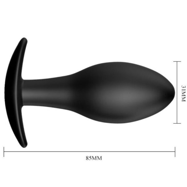 PRETTY LOVE - PLUG ANAL ANCRE EN SILICONE 8.5 CM NOIR - – Image 5