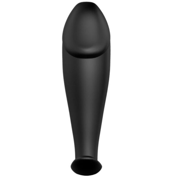 PRETTY LOVE - PLUG ANAL EN SILICONE FORME PÉNIS ET 12 MODES DE VIBRATION NOIR - – Image 2