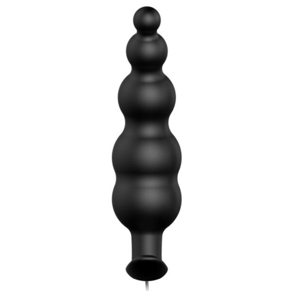 PRETTY LOVE - PLUG ANAL SILICONE EXTRA STIMULATION ET 12 MODES DE VIBRATION NOIR - – Image 2