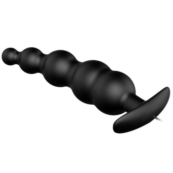 PRETTY LOVE - PLUG ANAL SILICONE EXTRA STIMULATION ET 12 MODES DE VIBRATION NOIR - – Image 3
