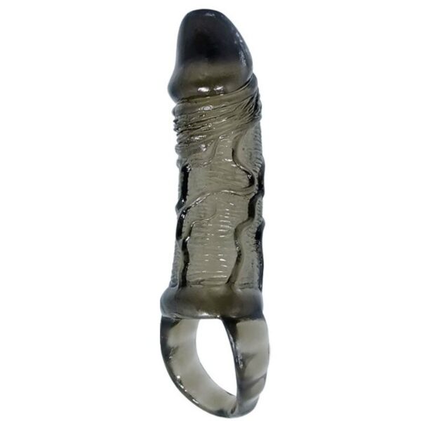 BAILE - GAINE DEXTENSION DE PÉNIS AVEC SANGLE POUR TESTICULES 11.5 CM -