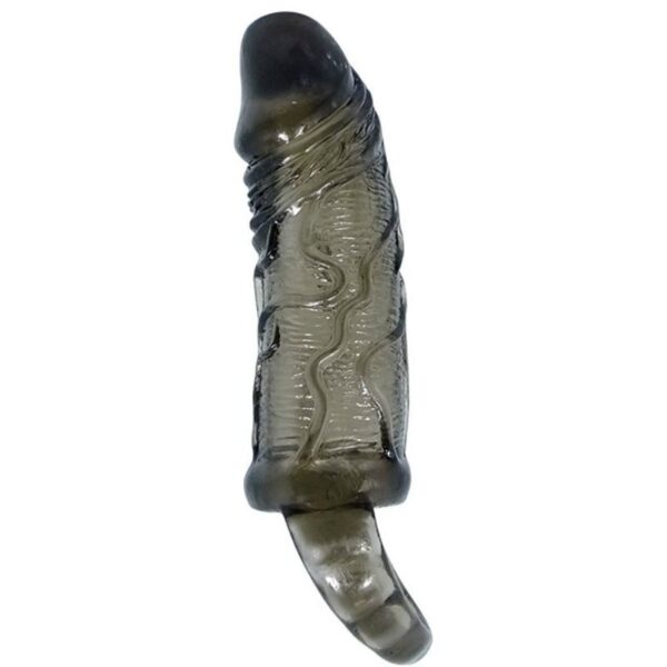 BAILE - GAINE DEXTENSION DE PÉNIS AVEC SANGLE POUR TESTICULES 11.5 CM - – Image 2