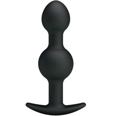 PRETTY LOVE - BALLES ANAL EN SILICONE SPÉCIALE STIMULATION 10.3 CM NOIRES -
