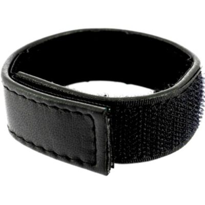 LEATHER BODY - BITE ET SANGLE DE BOULE VELCROED RÉGLABLE - NOIR -