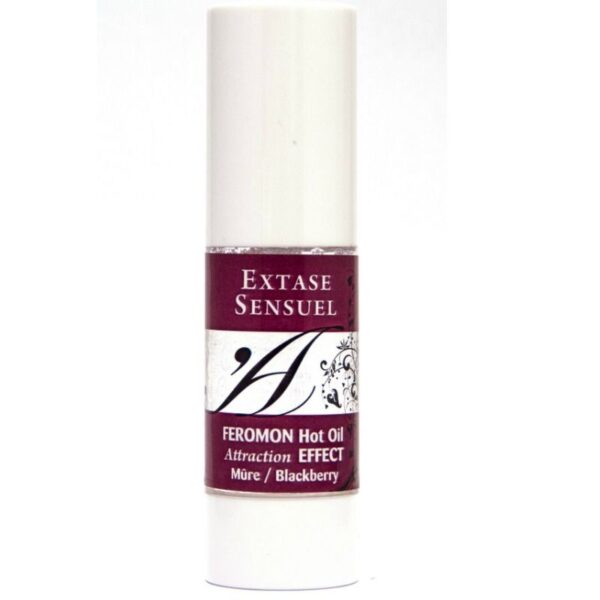 EXTASE SENSUAL - HUILE DE MASSAGE EFFET CHAUFFANT AUX PHÉROMONES DE MÛRE 30 ML - – Image 2