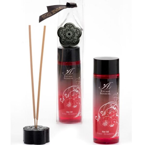 EXTASE SENSUAL - HUILE STIMULANTE CHALEUR FRAISE 100 ML - – Image 2