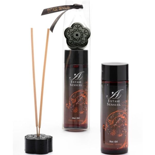 EXTASE SENSUAL - HUILE STIMULANTE CHOCOLAT ET ORANGE 100 ML - – Image 2