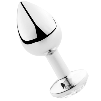 SECRETPLAY - PLUG ANAL TRANSPARENT ALUMINIUM 7CM -