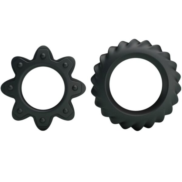 BAILE - KIT 2 ANNEAUX FLEURI EN SILICONE -