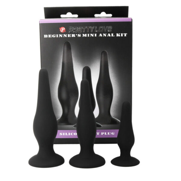 PRETTY LOVE - KIT DINITIATION EN SILICONE POUR PLUGS ANAL - – Image 2
