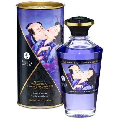 SHUNGA - HUILE DE MASSAGE EFFET THERMIQUE SAVEUR FRUITS EXOTIQUES 100 ML -