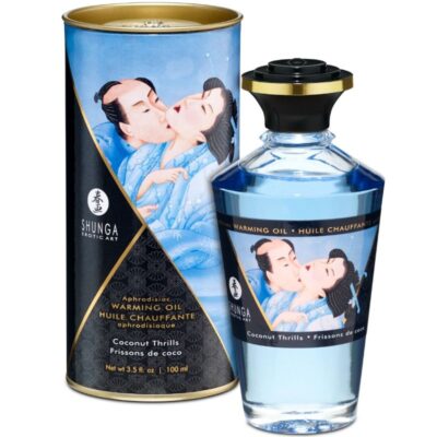 SHUNGA - HUILE DE MASSAGE EFFET CHALEUR SAVEUR COCO 100 ML -