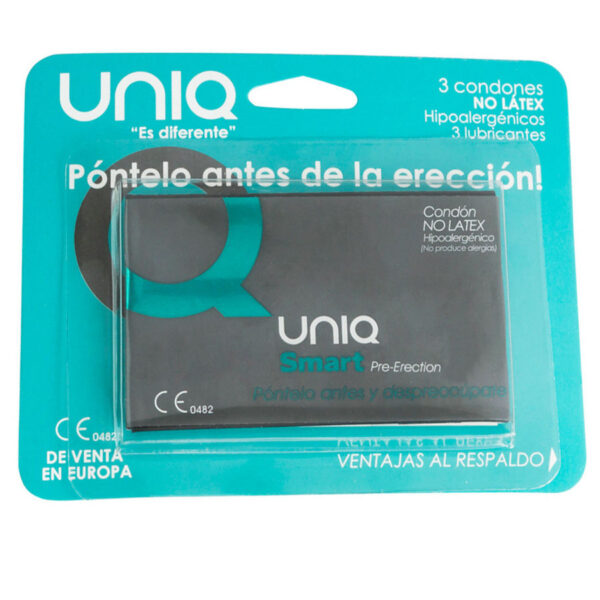 UNIQ - SMART LATEX FREE PRE-ERECTION CONDOMS 3 UNITS - – Image 3