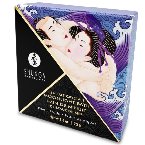 SHUNGA - SELS DE BAIN A GOÛT VIOLET EXOTIQUE 75 GR -