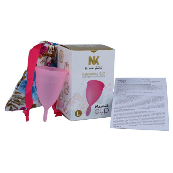 NINA KIKÍ - COUPE MENSTRUELLE ROSE TAILLE L - – Image 2