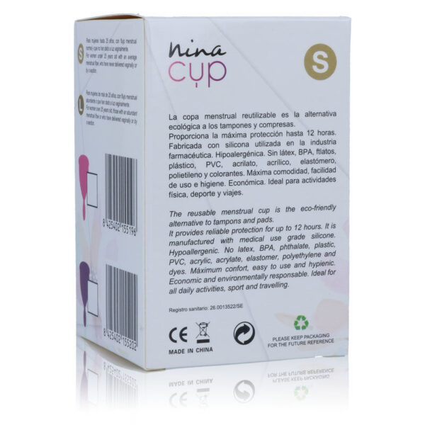 NINA KIKÍ - COUPE MENSTRUELLE ROSE TAILLE S - – Image 3