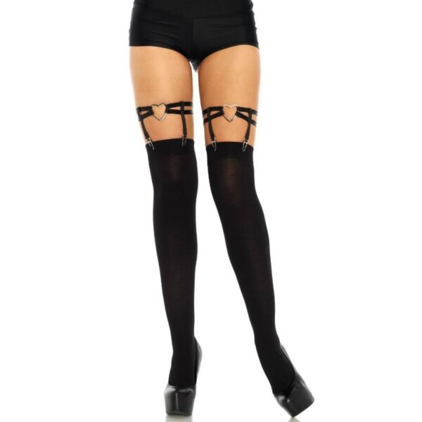 LEG AVENUE - JARRATIÈRES  DOUBLE SANGLE TAILLE UNIQUE -