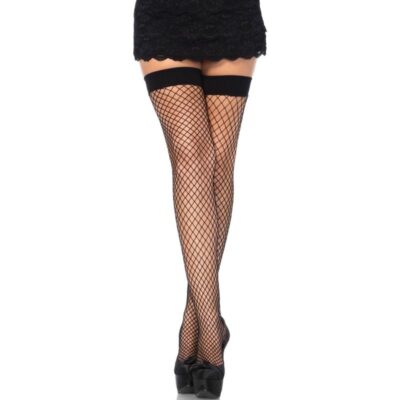 LEG AVENUE - CUISSES RÉSILLE NOIR TAILLE UNIQUE -