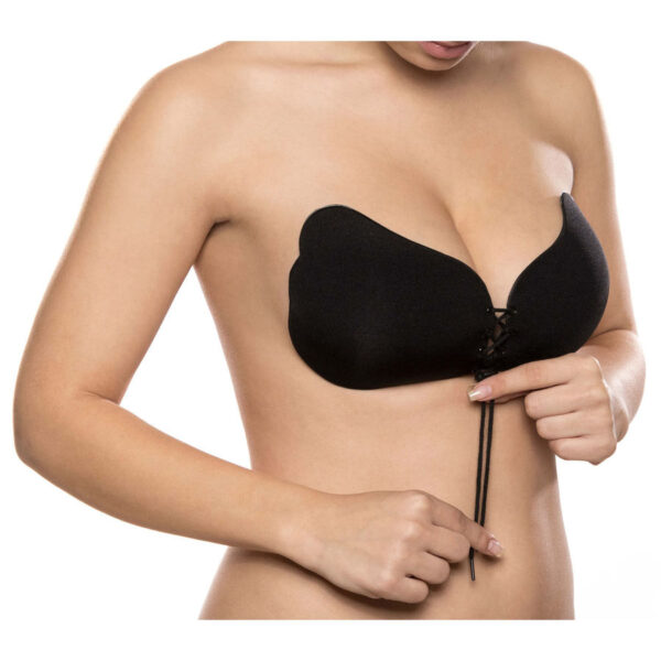 BYE-BRA - LACE-IT RENFORCEMENT PUSH-UP NOIR BONNET D - – Image 4