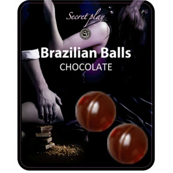 SECRETPLAY - 2 BOULES BRÉSILIENNES CHOCOLAT -