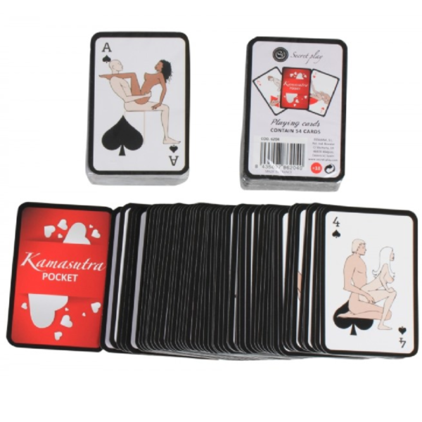 SECRETPLAY - CARTES À JOUER KAMASUTRA DE POCHE (ES/EN/PT/IT/FR/DE) -