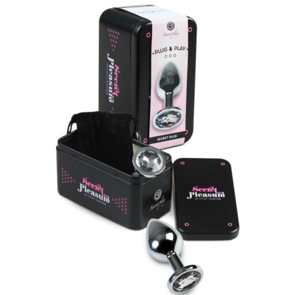 SECRETPLAY - PLUG ANAL TRANSPARENT ALUMINIUM 8 CM - – Image 2