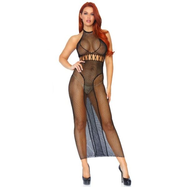 LEG AVENUE - ROBE SANS DOS DOUBLE FILET LISSE - – Image 3