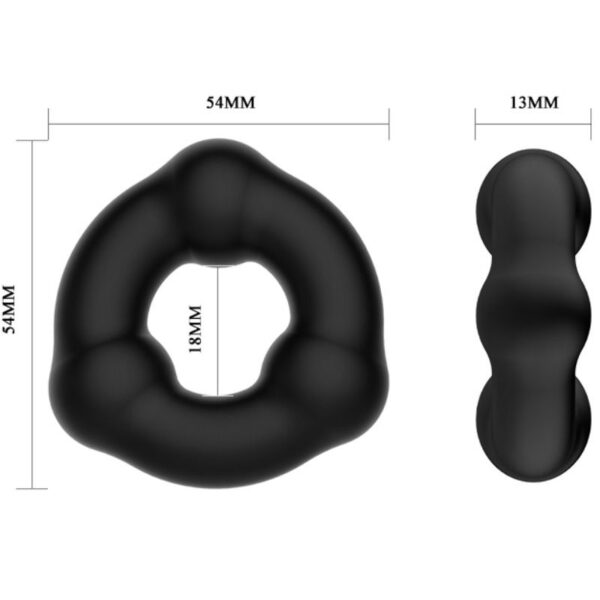 CRAZY BULL - BAGUE EN SILICONE SUPER DOUX AVEC NODULES - – Image 3