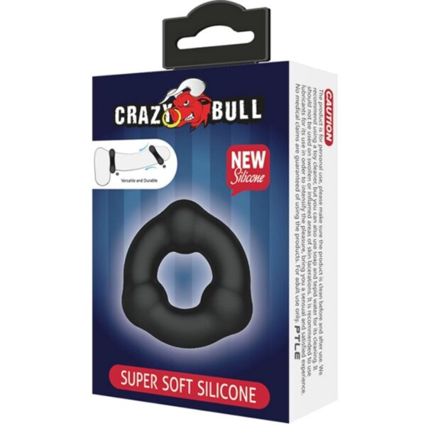 CRAZY BULL - BAGUE EN SILICONE SUPER DOUX AVEC NODULES - – Image 5