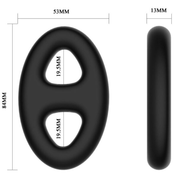 CRAZY BULL - BAGUE DOUBLE EN SILICONE SUPER DOUCE - – Image 5