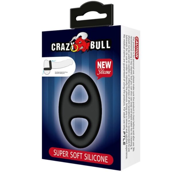 CRAZY BULL - BAGUE DOUBLE EN SILICONE SUPER DOUCE - – Image 6