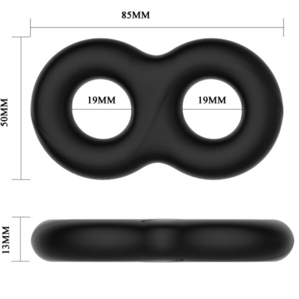 CRAZY BULL - DOUBLE ANNEAU MÉDICAL EN SILICONE - – Image 3