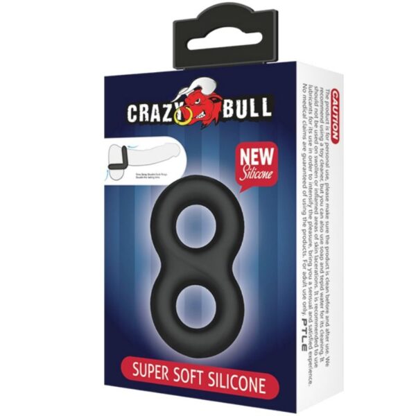 CRAZY BULL - DOUBLE ANNEAU MÉDICAL EN SILICONE - – Image 6