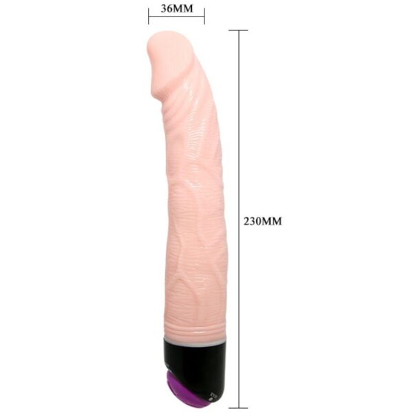 BAILE - ADOURCLUB VIBRATEUR RÉALISTE 23 CM NATUREL - – Image 3