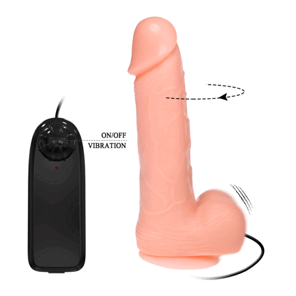 BAILE - GODE RÉALISTE DONG VIBRATION ET ROTATION 20 CM - – Image 2