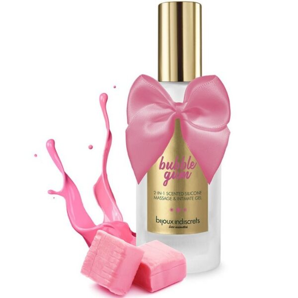 BIJOUX - BUBBLE GUM GEL 2 EN 1 SILICONE GOMME FRAISE 100 ML -