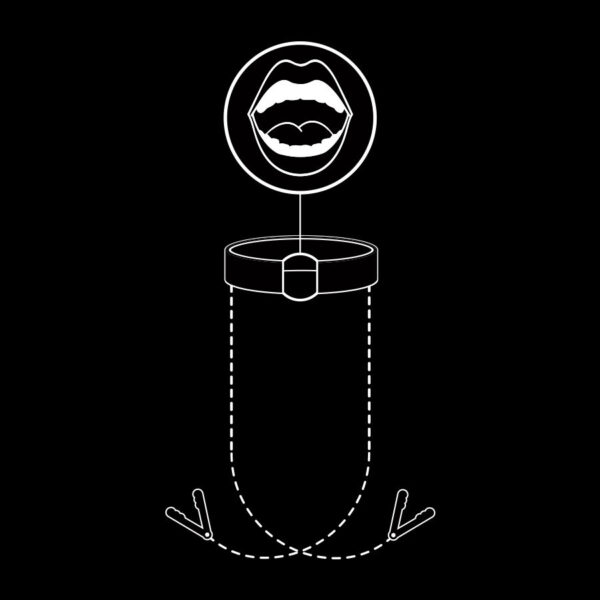FETISH SUBMISSIVE - ANNEAU BILLON AVEC PINCES  TÉLÉMON - – Image 7
