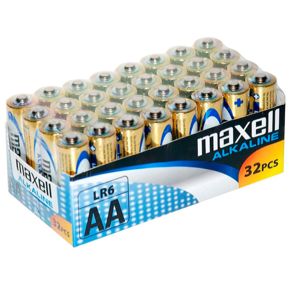 MAXELL - PILE ALCALINA AA LR6 PACK*32 UDS -