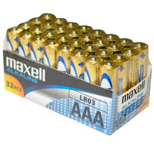MAXELL - BATTERIE AAA LR03 PACK*32 UDS -