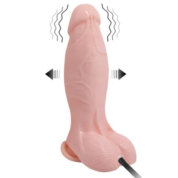 BAILE - GODE VIBRANT ET GONFLABLE RÉALISTE 18.8 CM - – Image 2