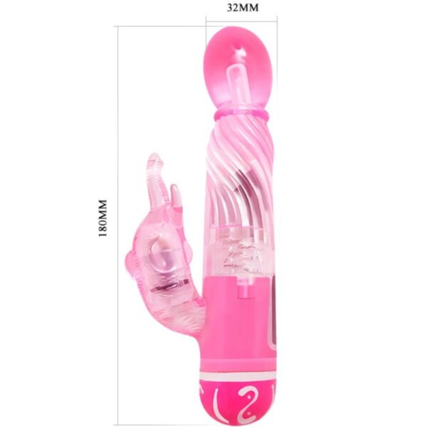 BAILE - VIBRATEUR MULTIVITESSES AVEC STIMULATEUR ROSE - – Image 5