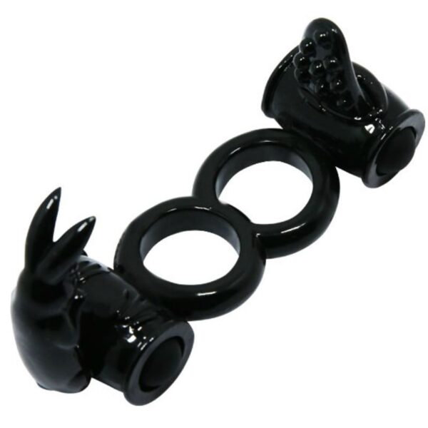 BAILE - SWEET RING DOUBLE ANNEAU AVEC DOUBLE LAPIN -