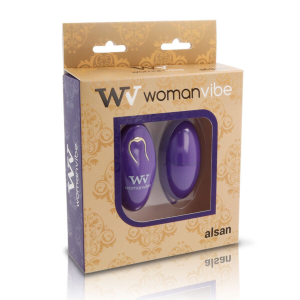 WOMANVIBE - ALSAN EGG TELECOMMANDE NOIR SILICONE VIOLET - – Image 3
