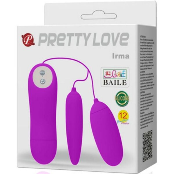 PRETTY LOVE - IRMA DOUBLE OEUF VIBRANT - – Image 6