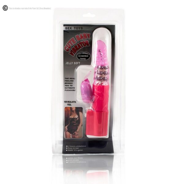 BAILE - ROTATEUR DE LAPIN ROSE AVEC SUPERSTIMULATEUR -