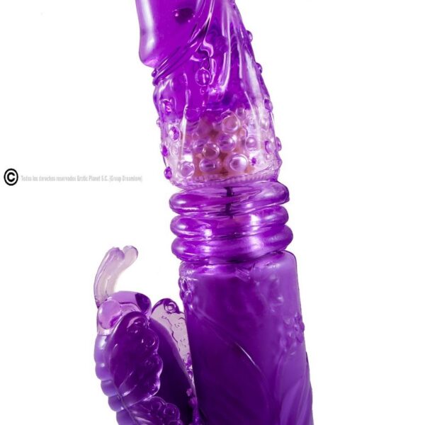 BAILE - ROTATEUR HAUT ET BAS LAPIN LILAS AVEC SUPERSTIMULATEUR - – Image 3